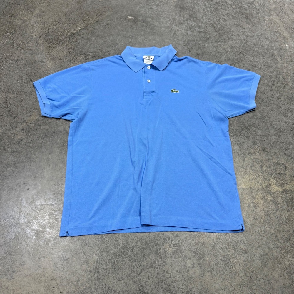 Lacoste Polo Shirt Mens 6 Blue Classic Pique Short Sleeve Crocodile Logo